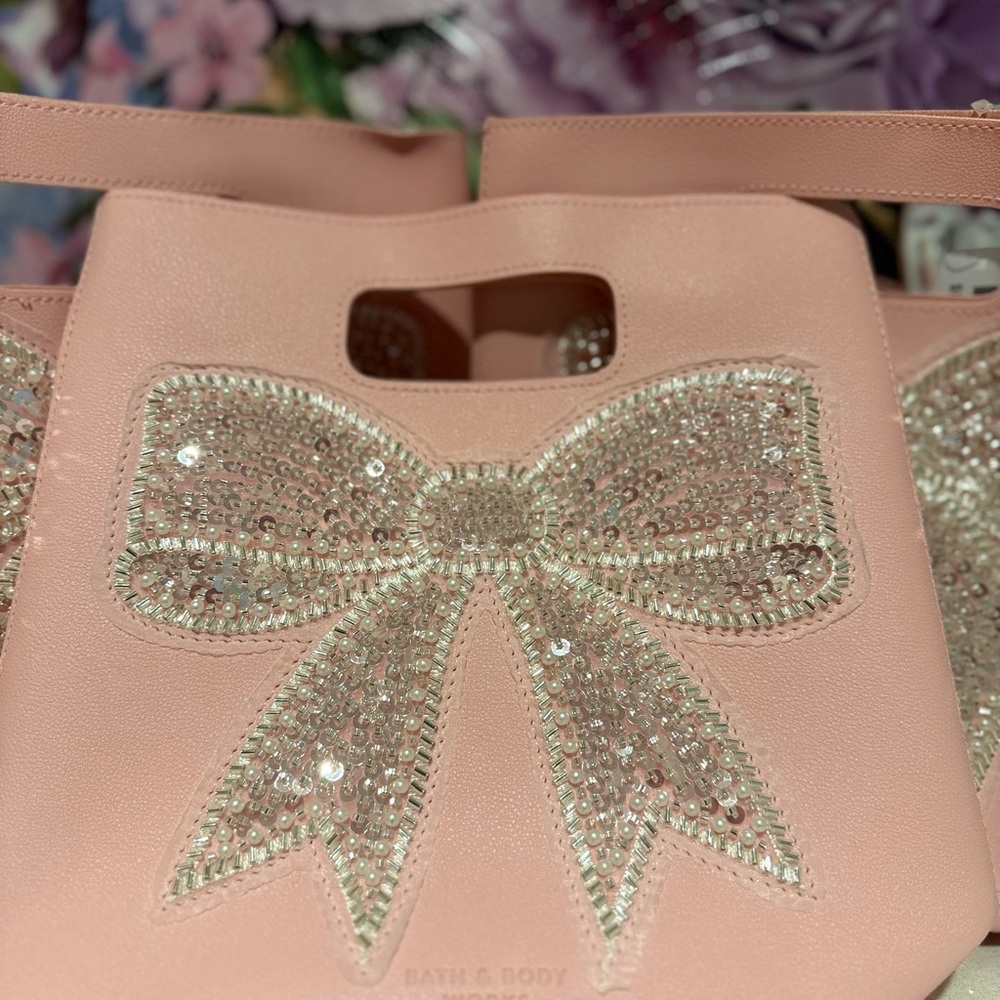 Bath and Body Works Pink Bow Mini Bag